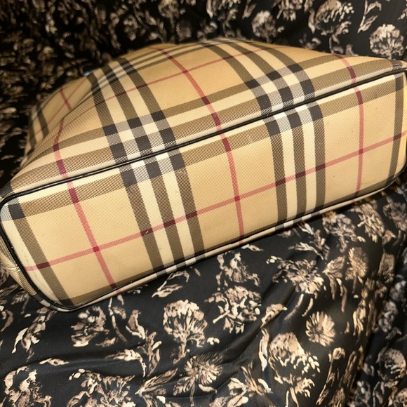 BURBERRY Nova Check Coated Canvas Small/Medium Tote Bag 100% Authentic - Picture 4 of 10